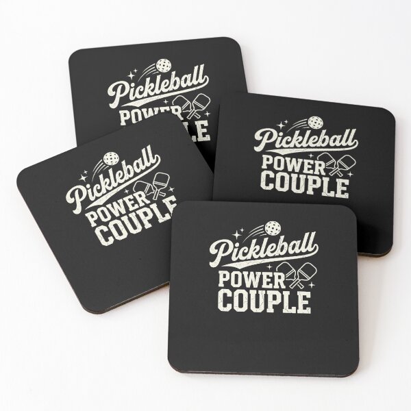 Item preview, Pickleball Power Couple Paddles Ball Players designed and sold by snowry.