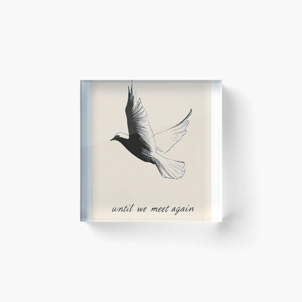Item preview, Until We Meet Again Dove Art Print, Memorial Bird Wall Art, Minimalist Sympathy Artwork, Remembrance Decor designed and sold by InnerFaith.
