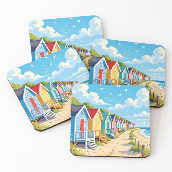 Item preview, Dover coast colorful beach huts designed and sold by Ponted.