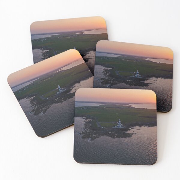 Item preview, Hook Head Lighthouse Sunrise Drone Photo – Wexford Ireland Coastal Landscape designed and sold by Martindoran.
