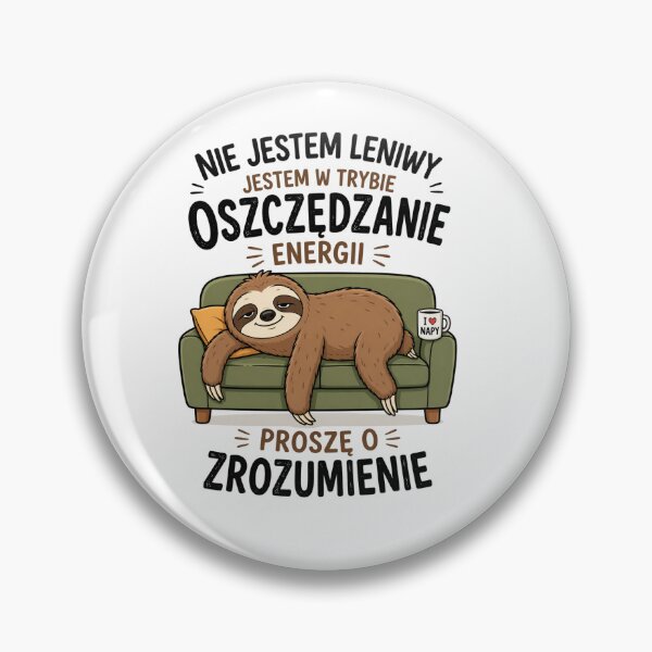Item preview, Im not lazy Im just on energy saving mode  designed and sold by Mateuszex2010.