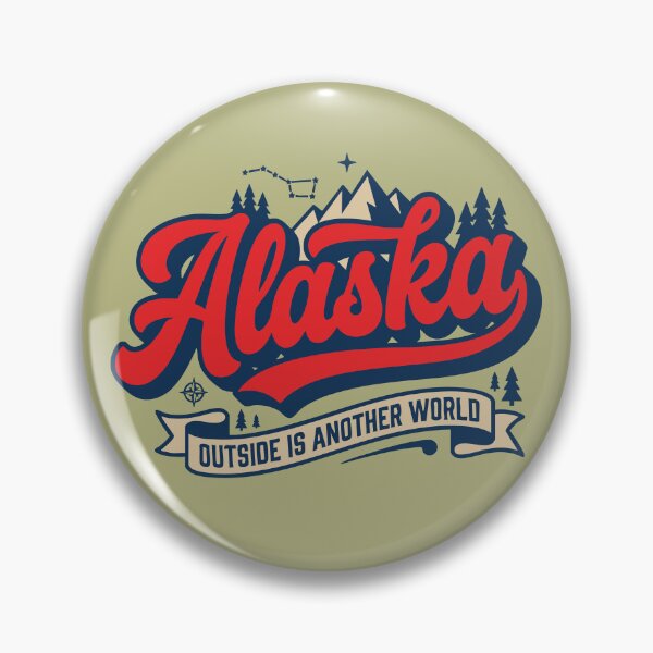 Item preview, Retro Alaska Outside is Another World Vintage Adventure Lettering designed and sold by Cozy-Old-Pub.