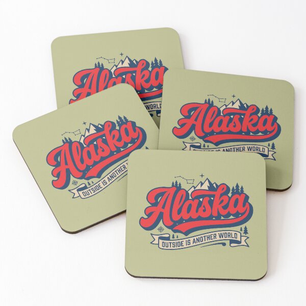 Item preview, Retro Alaska Outside is Another World Vintage Adventure Lettering designed and sold by Cozy-Old-Pub.
