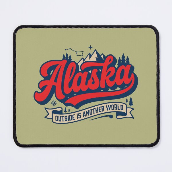 Item preview, Retro Alaska Outside is Another World Vintage Adventure Lettering designed and sold by Cozy-Old-Pub.