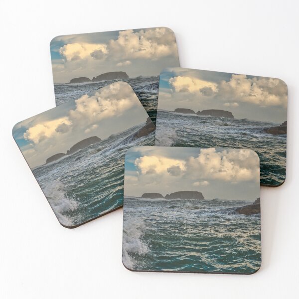 Item preview, Storm Waves at Ballintoy Harbour, Northern Ireland Coastline designed and sold by photoart1854.