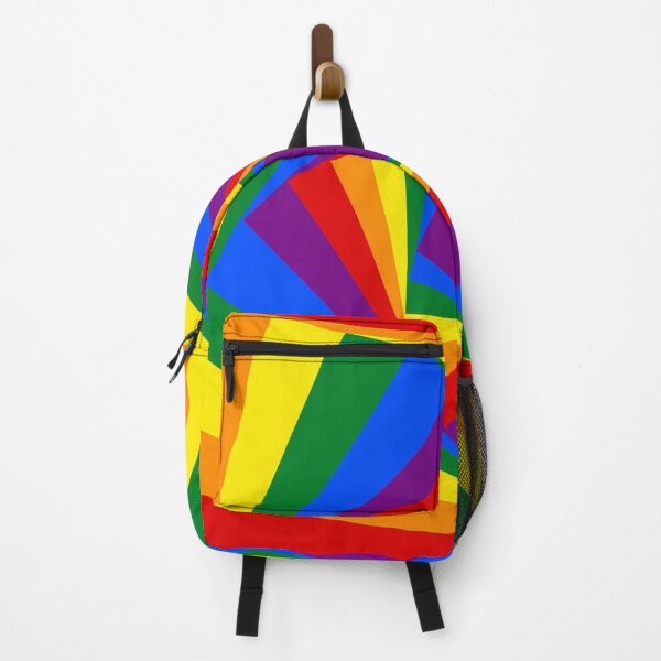 Item preview, Geometric Spiral Rainbow Square Design (No Outline) designed and sold by ChloeDoesArt03.