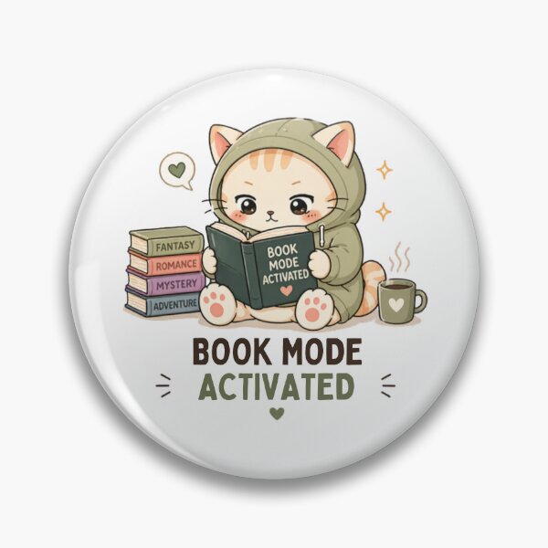 Item preview, Book Mode Activated Cat | Cute Kawaii Aesthetic | Cozy Reading Book Lover Design designed and sold by The Mood Index.