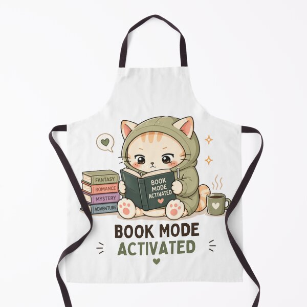 Item preview, Book Mode Activated Cat | Cute Kawaii Aesthetic | Cozy Reading Book Lover Design designed and sold by The Mood Index.