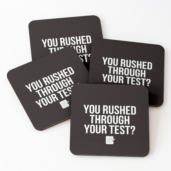 Item preview, You Rushed Through Your Test – Funny Teacher Testing Meme Test Day designed and sold by Redgiant87x.