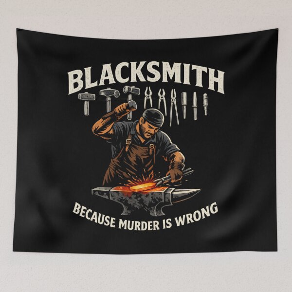 Item preview, Blacksmith - because murder is wrong  designed and sold by SidTastic .