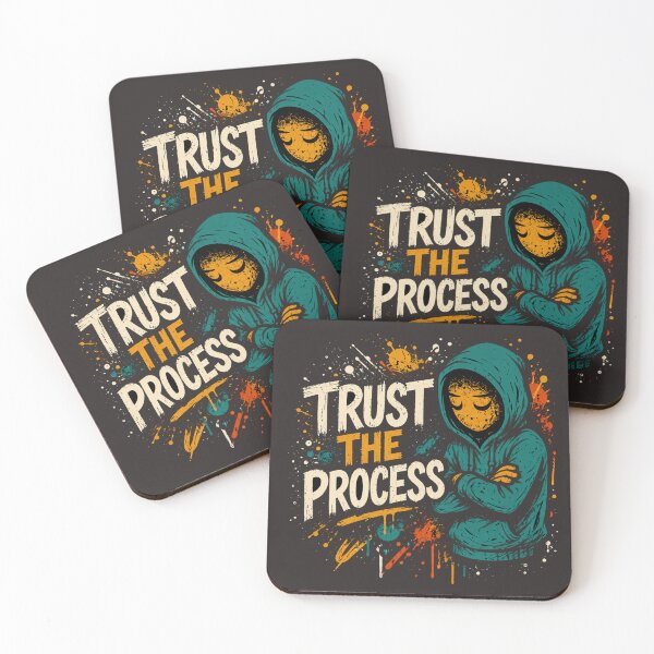 Item preview, Trust The Process – Street Art Motivation Hoodie Character Design designed and sold by  BreedCraft Studio.