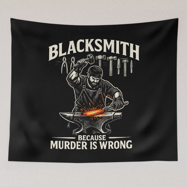 Item preview, Blacksmith - because murder is wrong  designed and sold by SidTastic .