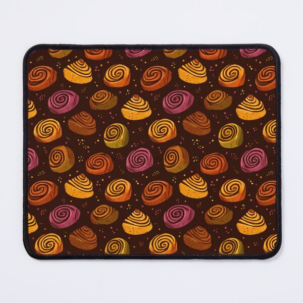 Item preview, Cinnamon Roll Pastry Sweet Bun Dessert Pattern designed and sold by NicolasGlowArt.