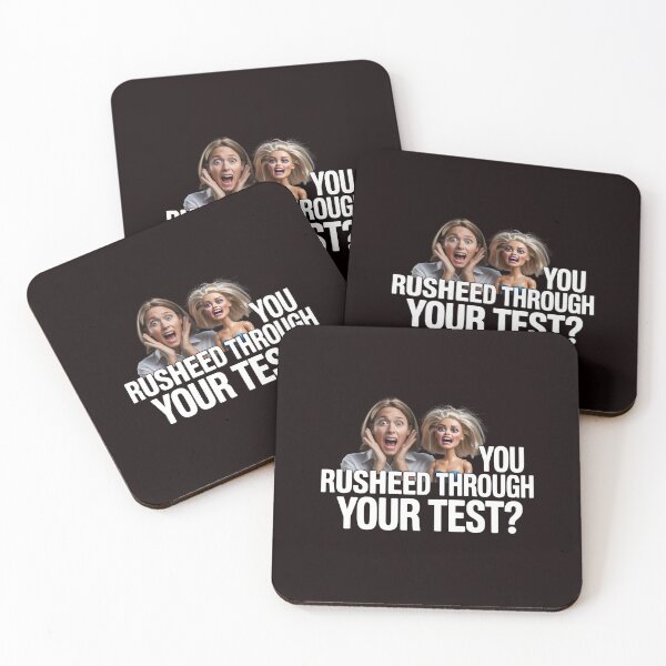 Item preview, You Rushed Through Your Test – Funny Test Day Meme designed and sold by Redgiant87x.