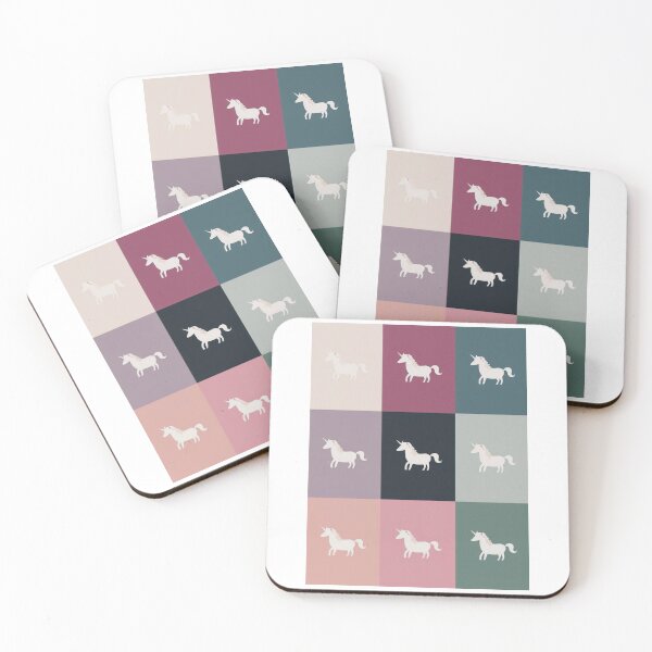 Item preview, Rainbow unicorn patchwork in pastel designed and sold by uunaa.