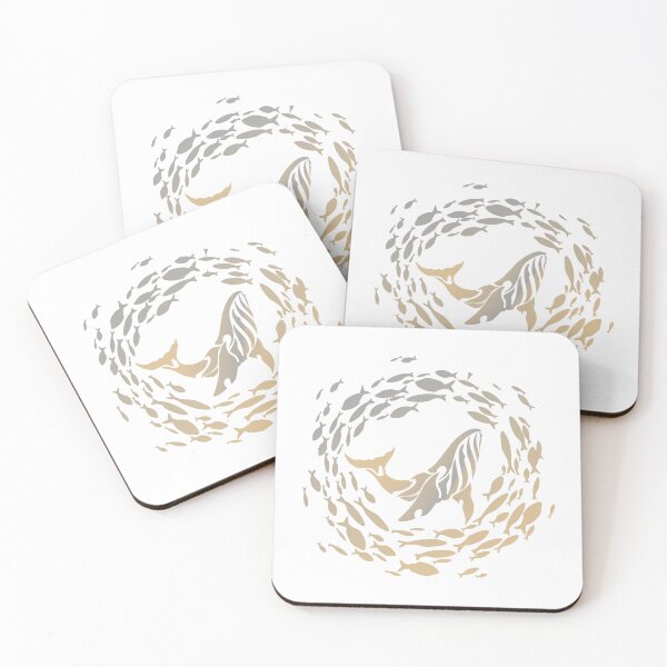 Item preview, ​Golden Whale Spirit: Elegant Ocean School of Fish Mandala designed and sold by DreamyLayer.