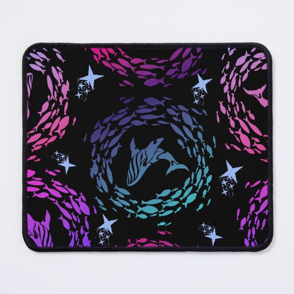 Item preview, ​Golden Whale Spirit: Elegant Ocean School of Fish Mandala designed and sold by DreamyLayer.