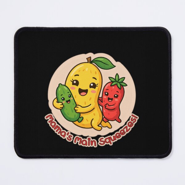Item preview, Mama’s Main Squeezes Cute Sticker | Funny Lemon Mom Fruit Family Sticker | Mother’s Day Kawaii Food Sticker designed and sold by Basma Designs | Funny Shirts, Stickers & Mugs.