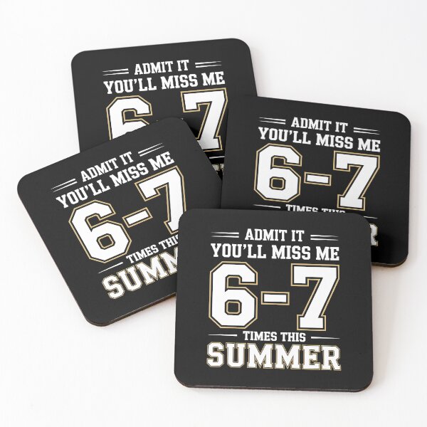 Item preview, Admit It You'll Miss Me 6–7 Times This Summer – Funny Last Day of School Meme  designed and sold by ZyziowskyArt.