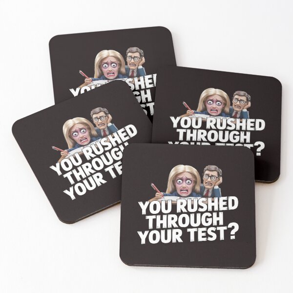 Item preview, You Rushed Through Your Test – Rock The Test Funny Teacher Quote designed and sold by Redgiant87x.