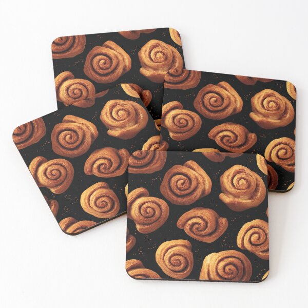 Item preview, Cinnamon Rolls Pattern Sweet Bakery Foodie designed and sold by NicolasGlowArt.