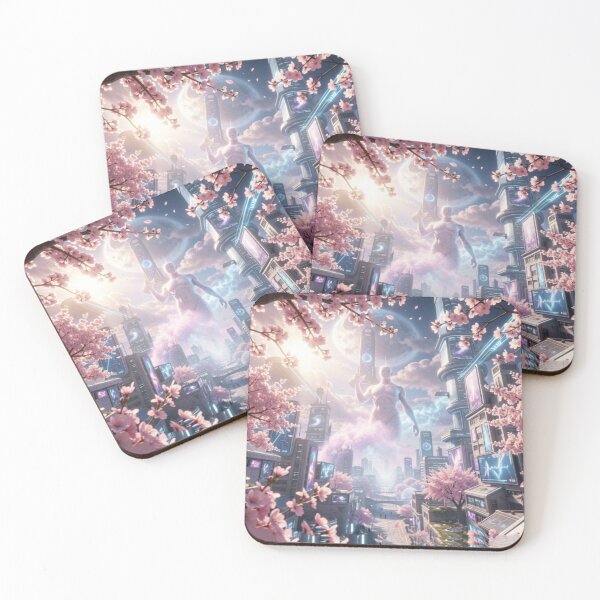 Item preview, Blossom Circuit Future Soul meets Cherry Dream in Neon Light Atmosphere designed and sold by FotoworldEdel.