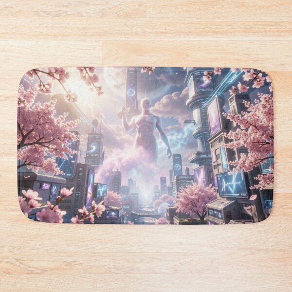 Item preview, Blossom Circuit Future Soul meets Cherry Dream in Neon Light Atmosphere designed and sold by FotoworldEdel.