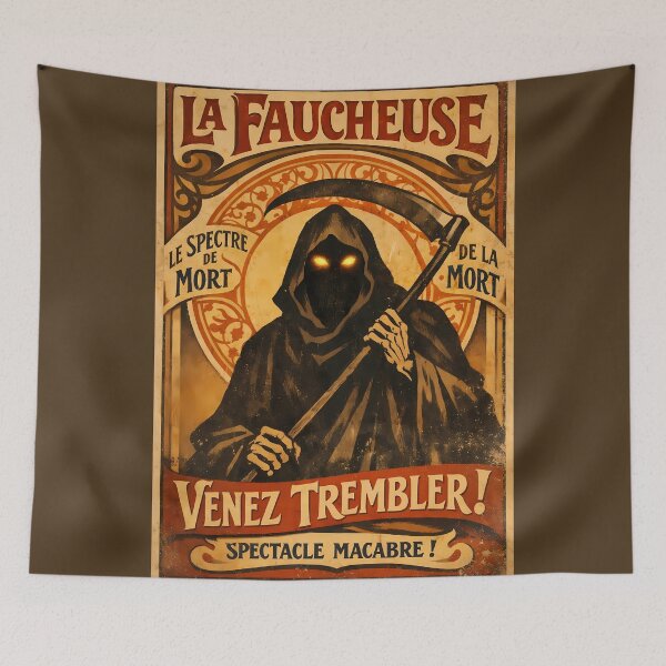 Item preview, La Faucheuse Spectacle Poster designed and sold by cuprum.