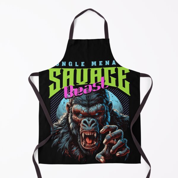 Item preview, Savage Gorilla Streetwear Neon Beast Graphic Design designed and sold by Creative Fashion Designs.