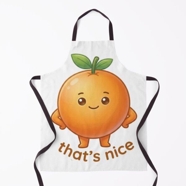 Item preview, Orange “That’s Nice” Kawaii Sticker – Chill Minimal Aesthetic designed and sold by Dakochaaan.