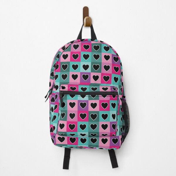 Item preview, Rainbow hearts patchwork in pink designed and sold by uunaa.