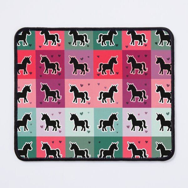Item preview, Rainbow unicorn patchwork in magenta designed and sold by uunaa.