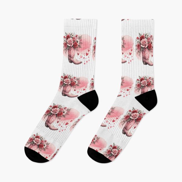 Item preview, Pink Cowgirl Boot Floral Watercolor - Western Coquette Aesthetic - Desert Rose Art designed and sold by JLMWorks.