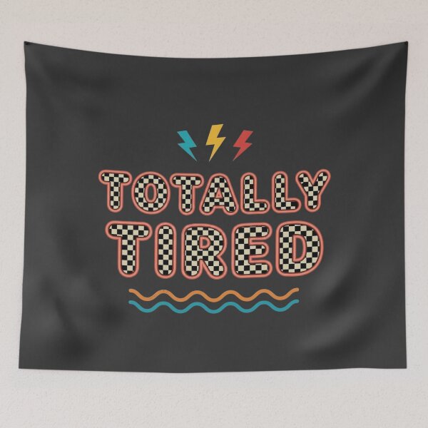 Item preview, Retro 80s Totally Tired Checkboard Aesthetic designed and sold by KelliesGrafix.