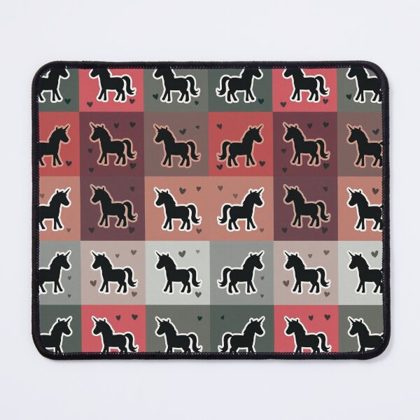 Item preview, Rainbow unicorn patchwork in red designed and sold by uunaa.