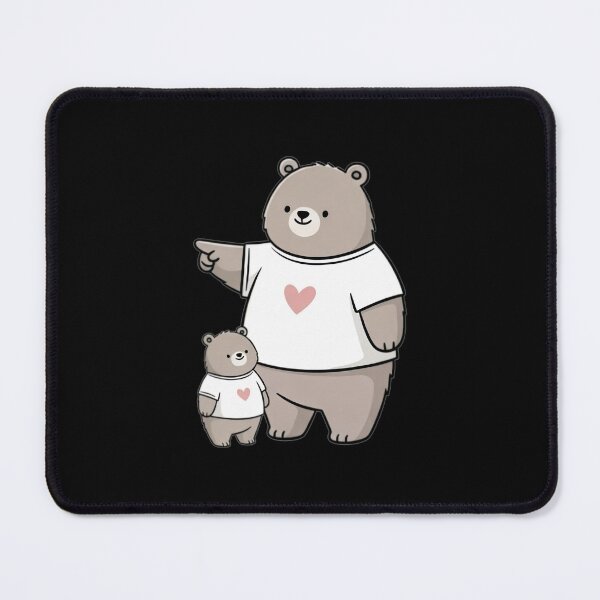 Item preview, Big Bear and Little Bear Kawaii Cartoon T-Shirt – Cute Parent & Child Bears designed and sold by Radhestore.