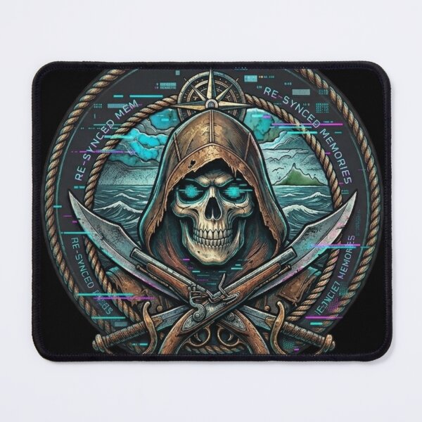 Item preview, Teschio Pirata Cyber Emblema Futuristico Re Synced Legacy designed and sold by MC Galleri.