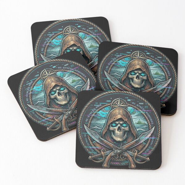 Item preview, Teschio Pirata Cyber Emblema Futuristico Re Synced Legacy designed and sold by MC Galleri.