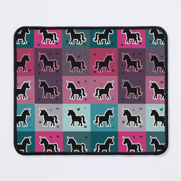 Item preview, Rainbow unicorn patchwork in pink designed and sold by uunaa.