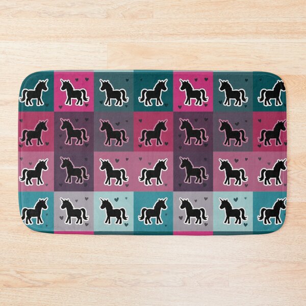 Item preview, Rainbow unicorn patchwork in pink designed and sold by uunaa.