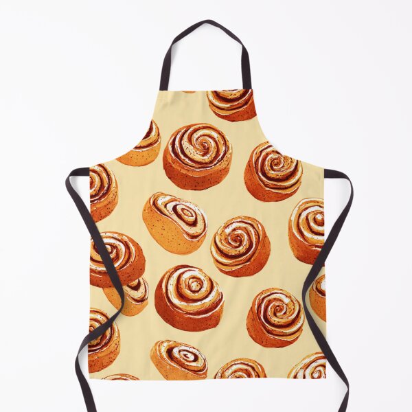 Item preview, Watercolor Cinnamon Rolls Sweet Pastry Pattern designed and sold by NicolasGlowArt.