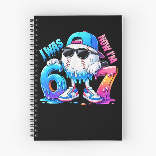 Item preview, I was 6 Now I'm 7 Birthday Boys Baseball Drip 67 Meme 6 7  designed and sold by Juansustait.
