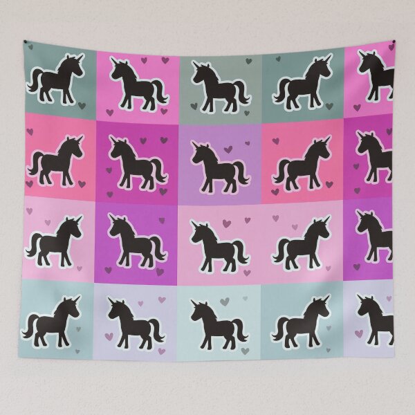 Item preview, Rainbow unicorn patchwork designed and sold by uunaa.