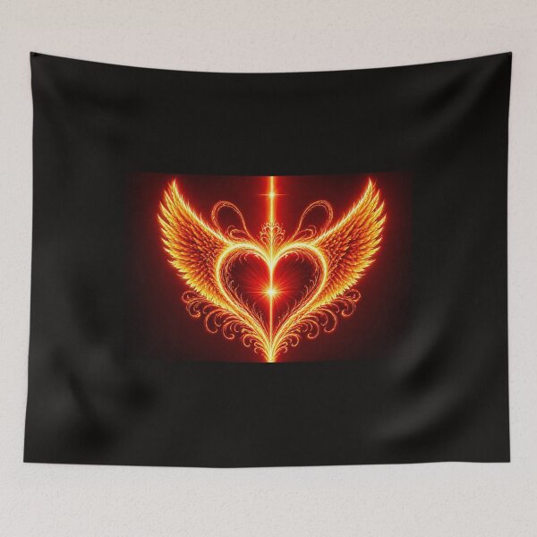 Item preview, Flame Heart of Inner Strength designed and sold by engelsinne777.
