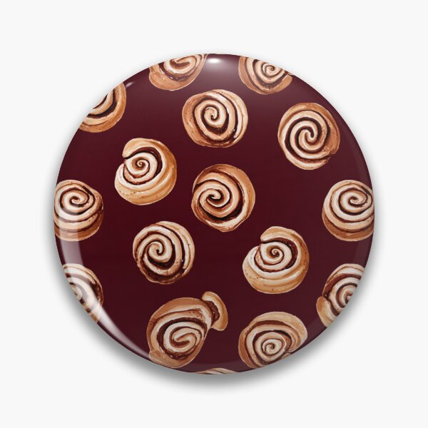 Item preview, Watercolor Cinnamon Roll Sweet Pastry Pattern designed and sold by NicolasGlowArt.