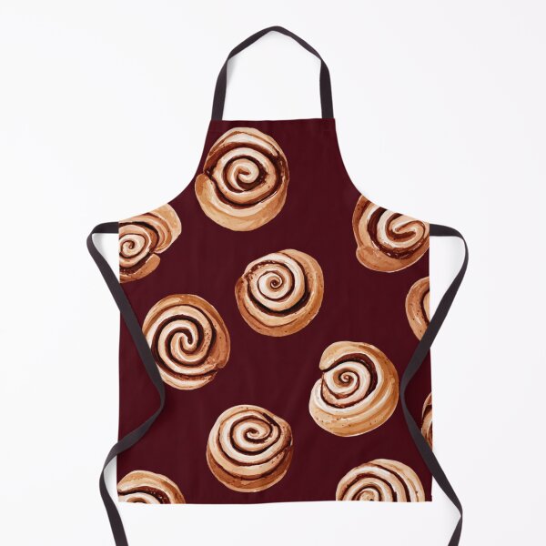 Item preview, Watercolor Cinnamon Roll Sweet Pastry Pattern designed and sold by NicolasGlowArt.