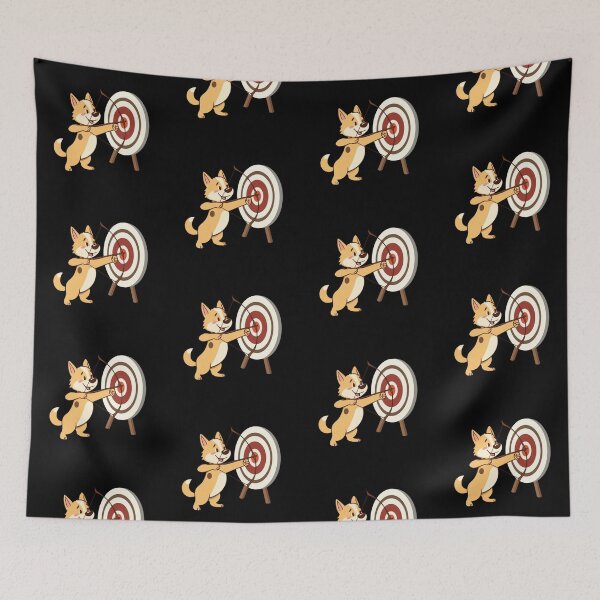 Item preview, Funny Archery Dog Corgi Bullseye Target Graphic designed and sold by artlife4.