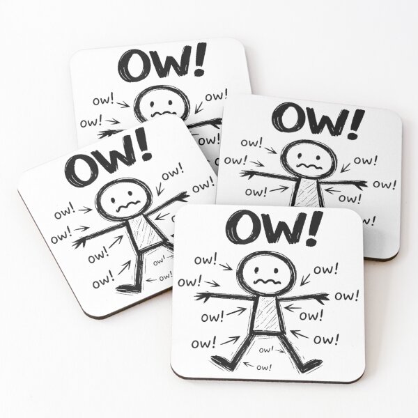 Item preview, Funny Chronic Back Pain Stickman Body Aches Getting Old Humor Graphic designed and sold by EricCotanori.