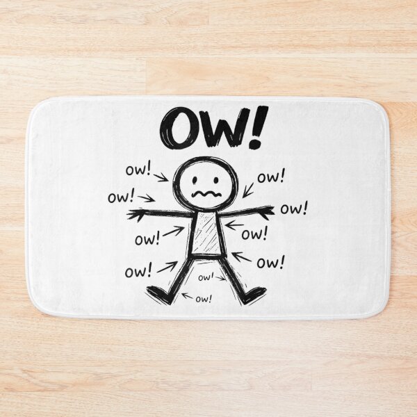 Item preview, Funny Chronic Back Pain Stickman Body Aches Getting Old Humor Graphic designed and sold by EricCotanori.