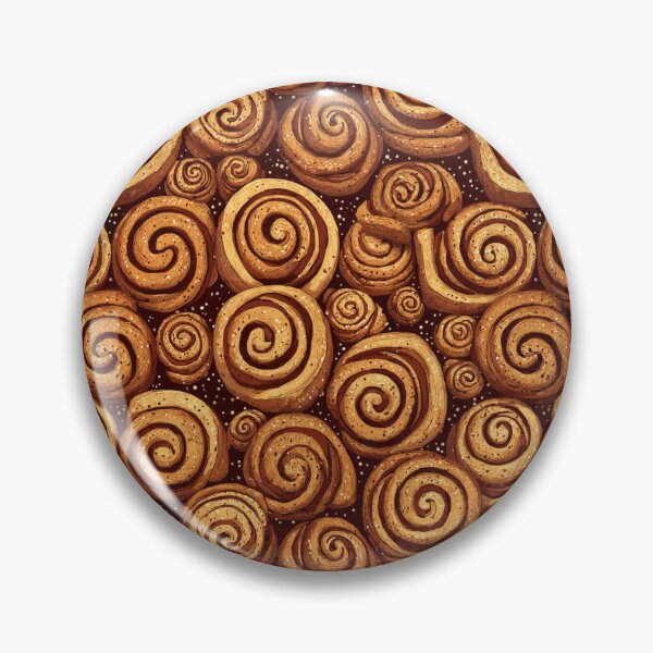 Item preview, Cinnamon Roll Pattern Sweet Pastry Foodie Design designed and sold by NicolasGlowArt.
